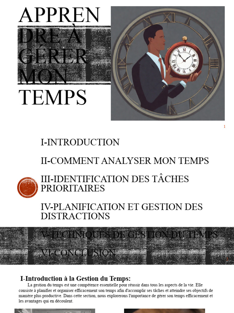 Techniques Efficaces de Gestion du Temps | PDF | Gestion du temps ...