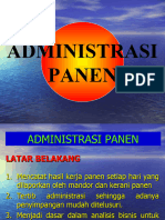 Administrasi Panen - Presentasi