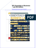 Instant Download Ebook PDF Essentials of Business Law 9th Edition PDF Scribd