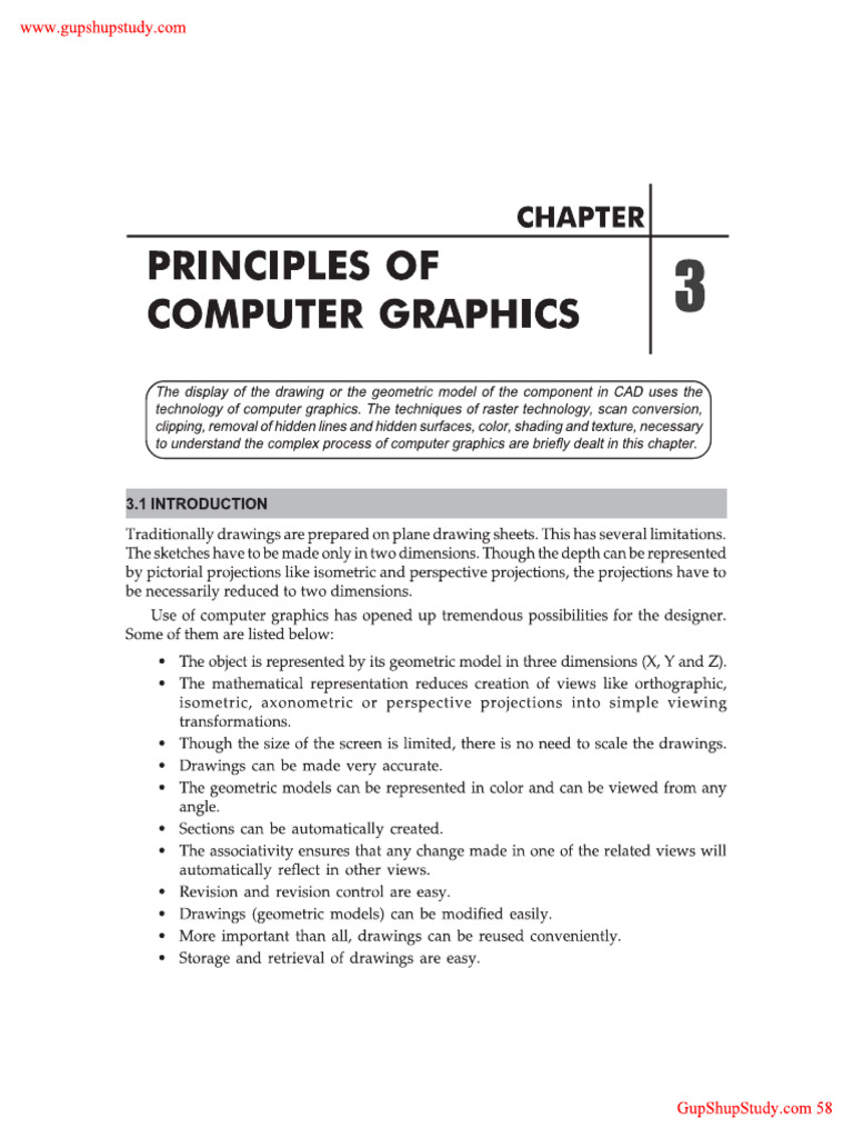 Unit I I Introduction To Computer Graphics (Output Primitives) | PDF