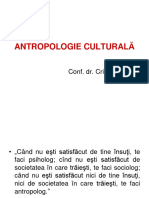 Suport de Curs - Antropologie Culturală - Prezentări Conf. Univ. Dr. Cristina Bogdan - Sem. I - CRP II - IFR