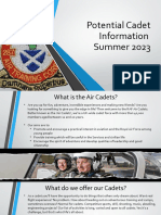Potential Cadet Information