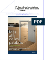 Full Download Ebook Ebook PDF Mas Alla de Las Palabras Intermediate Spanish Third Edition 3rd Edition PDF