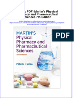 Full Download Ebook Ebook PDF Martins Physical Pharmacy and Pharmaceutical Sciences 7th Edition PDF