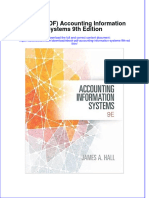 Instant download eBook PDF Accounting Information Systems 9th Edition pdf scribd