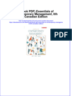 Instant Download Ebook PDF Essentials of Contemporary Management 6th Canadian Edition PDF Scribd