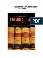 Instant Download Ebook PDF Essentials of Criminal Law 11th Edition PDF Scribd
