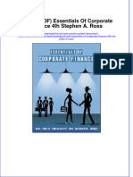 Instant Download Ebook PDF Essentials of Corporate Finance 4th Stephen A Ross PDF Scribd