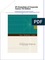 Instant Download Ebook PDF Essentials of Corporate Finance 7th Edition PDF Scribd