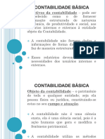 CONTABILIDADE BÁSICA I - Visão Geral para Apresentação Da Disciplina