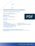 Rapport de Test Arlene N'Guessan Felix Kouassi: Test: French 120 General R NF #1441871