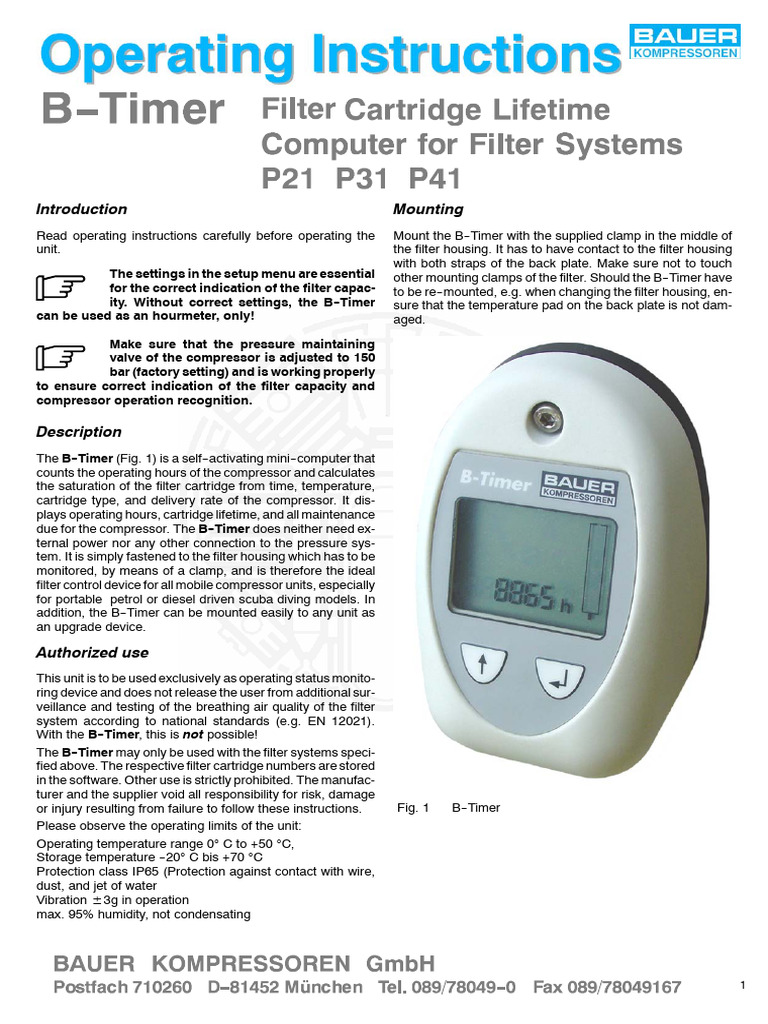 B Timer 04e | PDF | Manufactured Goods | Equipment