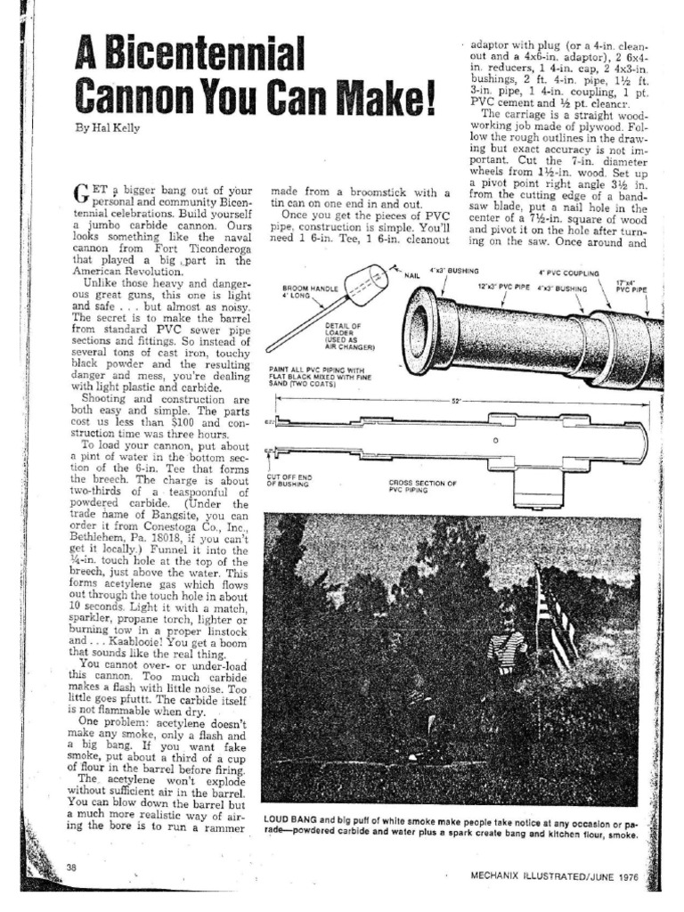 Free PVC Cannon Plans PDF