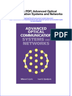 Instant Download Ebook PDF Advanced Optical Communication Systems and Networks PDF Scribd