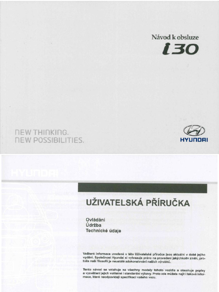 Hyundai I30 Manual CZ | PDF