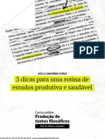 5 Dicas para Uma Rotina de Estudos Produtiva e Saudável