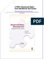 Instant Download Ebook PDF Advanced Sales Management Handbook and Cases PDF Scribd
