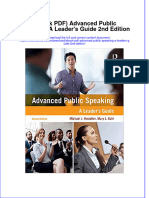 Instant Download Ebook PDF Advanced Public Speaking A Leaders Guide 2nd Edition PDF Scribd