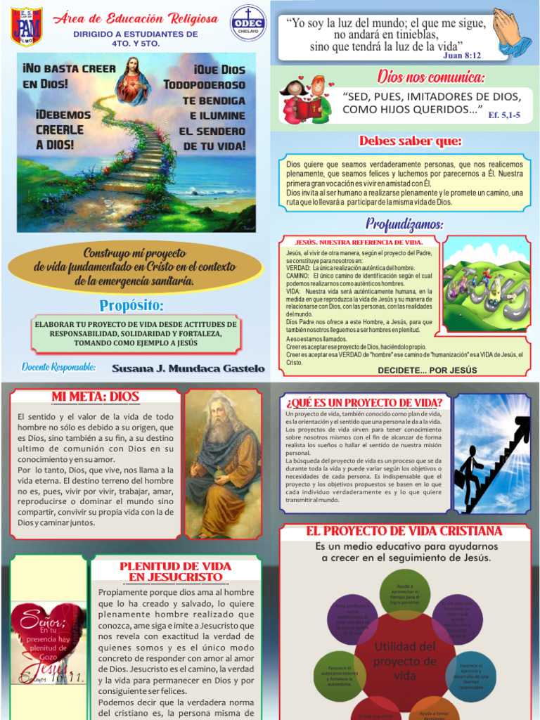 Proyecto de Vida Cristiana con Jesús | PDF | Amor | Cristo (título)