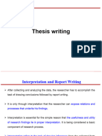 Thesis Writing