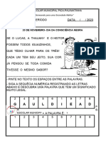 Atividades Consciência Negra 13 A 17 Novembro