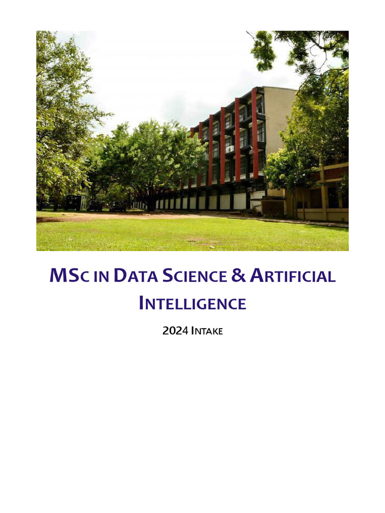 MSc in Data Science & AI at Moratuwa | PDF | Artificial Intelligence ...