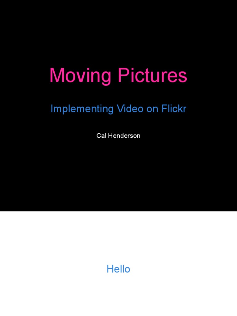 Flickr Video Implementation Guide | PDF | Data Compression | Codec