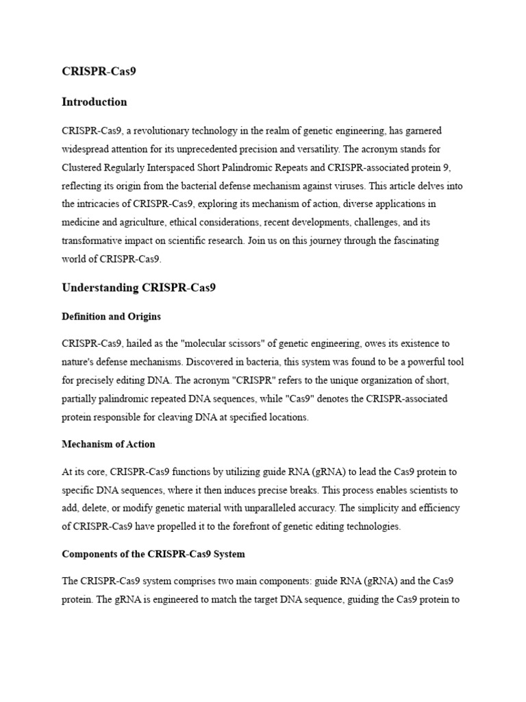 CRISPR Cas9 PDF Engineering Crispr
