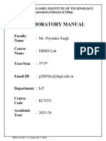 Dbms Lab Manual23-24