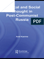 (BASEES_Routledge Series on Russian and East European Studies) Axel Kaehne - Political and Social Thought in Post-Communist Russia (BASEES_Routledge Series on Russian and East European Studies)-Routle