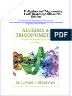Instant Download Ebook PDF Algebra and Trigonometry Enhanced With Graphing Utilities 7th Edition PDF Scribd