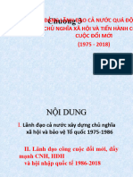 Chương 3 - ĐẢNG LÃNH ĐẠO CẢ NƯỚC QUÁ ĐỘ LÊN - - CHỦ NGHĨA XÃ HỘI VÀ TIẾN HÀNH CÔNG - - CUỘC ĐỔI MỚI - - (1975 - 2018)