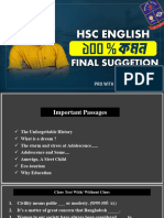 English Final Suggestion - 1st Paper (HSC)
