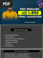 English Final Suggestion - 1st Paper (HSC)