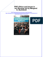 Instant Download Ebook PDF Ethics and Issues in Contemporary Nursing 3rd by Margaret A Burkhardt 2 PDF Scribd