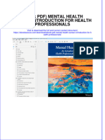 Full Download Ebook Ebook PDF Mental Health Carean Introduction For Health Professionals PDF