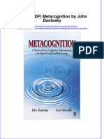 Full Download Ebook Ebook PDF Metacognition by John Dunlosky PDF