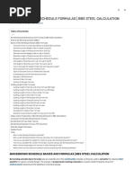 30+ Bar Bending Schedule Formulas - BBS Steel Calculation