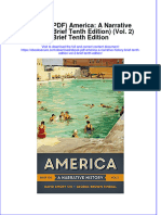 Instant Download Ebook PDF America A Narrative History Brief Tenth Edition Vol 2 Brief Tenth Edition PDF Scribd