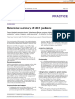 Practice: Melanoma: Summary of NICE Guidance