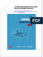 Instant Download Ebook PDF American Democracy Now 4th Edition by Brigid Harrison PDF Scribd