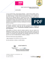 Jornada de Sensibilización Con El Tema Prevención de Riesgos Escolares y Culturales de La Denuncia