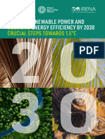 COP28 IRENA GRA Tripling Renewables Doubling Efficiency 2023