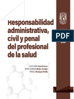 LIBRO Responsabilidad Administrativa, Civil y Penal Del Profesional de La Salud. Enseñanza Transversal en Bioética y Bioderecho Cuadernillos Digitales de Casos