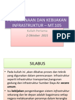 Perencanaan Dan Kebijakan Infrastruktur-Kuliah 1 2021