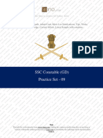 SSC Constable GD Paper 9