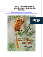 Instant Download Ebook PDF An Introduction To Conservation Biology by Richard B Primack PDF Scribd