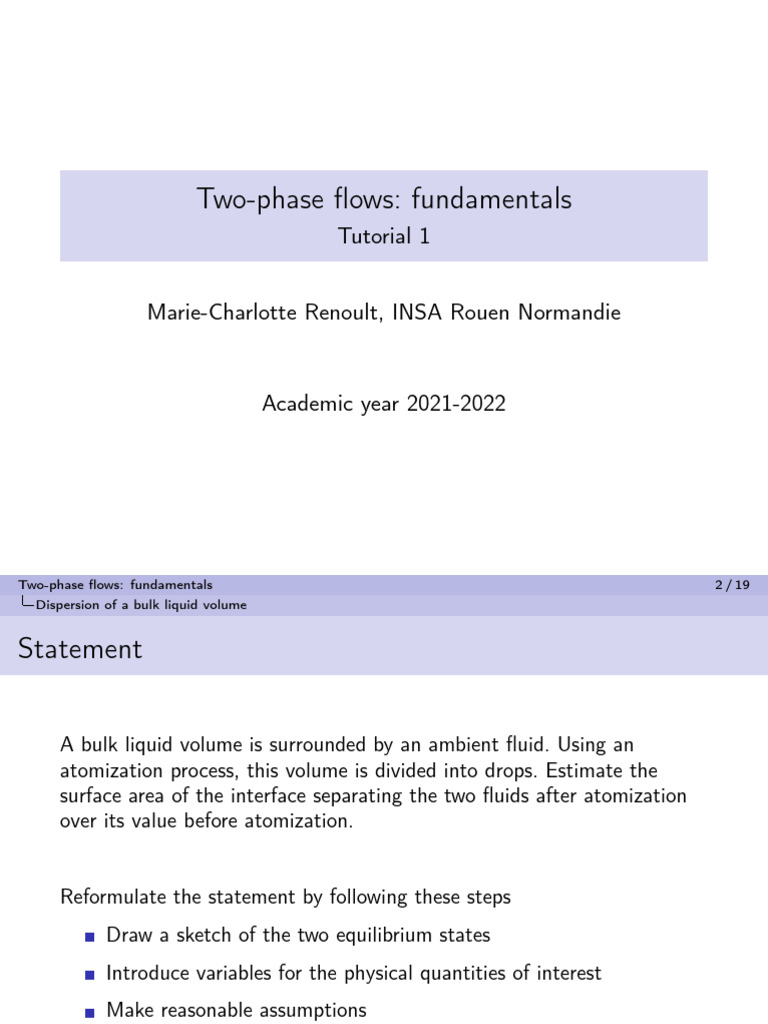 Fundamentals of Two-Phase Flows Analysis | PDF | Liquids | Pressure