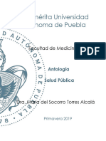 Antologia de Salud Publica Primavera 2018. Dra. Socorro Torres Alcala.