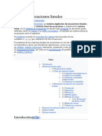 Sistema de Ecuaciones Lineales